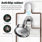 Epicano Shower Caddy Hanging, Anti-Swing Over Head Shower Caddy Rustproof with hooks for Towels, Sponge and more, Bronze