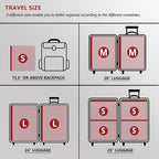Travel Vacuum Bags for Clothing with Rechargeable Electric Pump, Compression Packing Cubes Organizer Storage for Luggage Suitcase, Space Saver Seal Bags for Vacation Cruise, 12 Combo