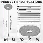 Storystore Ceiling Fan Cleaner Duster - Adjustable Duster with Extension Pole,Dusters for Cleaning Fan Blade, Walls and Cobweb (7FT/Grey)
