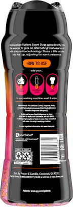 Downy Unstopables Fusions Scent Duos Laundry Scent Booster Beads, Sunset and Citrus Scent, 21.1 OZ, 24hr non-stop freshness with 2 in 1 dual scent laundry scent beads