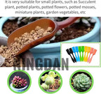 10Pcs NINGDAN Mini Shovel,Plastic Mini Gardening Shovel Spoons Soil Scoops,Cultivation Digging Transplanting Tools for Succulents Potted Flowers,Milk Powder/Coffee Beans Scoops (5 Bright Colors)