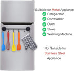 6 Hooks Magnetic Utensil Holder Untensil Rack Tool Hanger Organizer for Refrigerator, Metal Cabinet, Metal Stove, Grill, BBQ