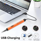 Dmyond Mini Electric Screwdriver Set, Small Cordless Electric Screwdriver, 38 S2 Preicison Bits, Precision Screwdriver Cordless Repair Tool for PC Electronic, Orange