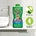 Green Gobbler Fruit Fly Killer+ - Kills Fruit Flies, Drain Flies & Sewer Flies, Gel Treatment for Use in Sinks & Pipes - Safe for Septic Systems, 32oz - Up to 8 USES (2 Pack)