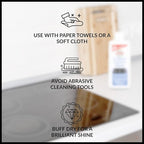 HOPE'S Cooktop Cleaning Cream, Fast Acting, No-Rinse Cooktop Cleaner for Glass Top Stoves, Polishes and Removes Burnt-on Stains Easily on Glass Ceramic Cooktops, 8 Fl Oz, Pack of 2