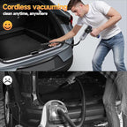 Car Vacuum Portable Cordless High Power Small Handheld Vacuum Cleaner 4-in-1 Compressed Air Duster & Air Blower & Pump Hand Held Mini Vacuum for Christmas Cars,Office,Home Cleaning