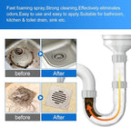 Japanese Drain Foam Cleaner, Japanese Toilet Cleaning Foam Drain Cleaner, Powerful Sink and Drain Cleaner, Drain Cleaner Hair Clog Remover Foam for Kitchen Drain, Sinks (1)
