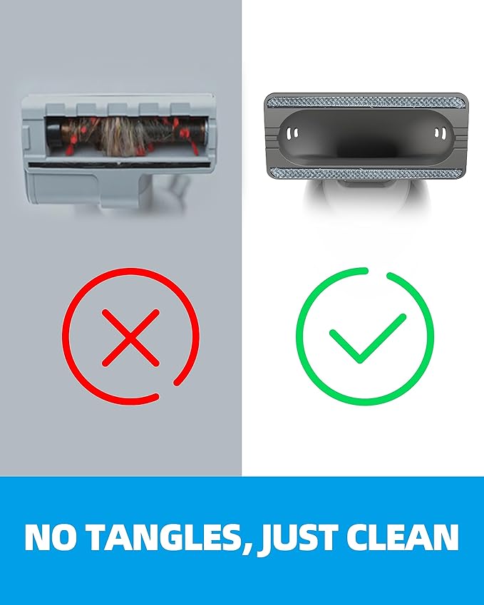 Brigii Pet Hair Vacuum with Anti-Tangle Hair Tool, Cordless Stairs Vacuum, 12KPA/25AW Handheld Vacuum with BRUSHLESS DC Motor, Lightweight 1.13lbs, USB-C Rechargeable-MX30