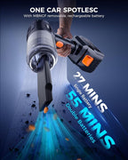 Car Vacuum Portable Cordless,35000PA High Power Suction & Blower, Cordless Handheld Vacuum Cleaner for Car, Home, Office, Pet(Stellar Black)