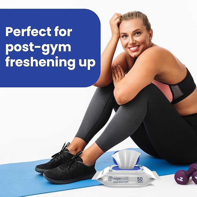 Extra Large Adult Wipes for Incontinence – Disposable Adult Washcloths with Aloe & Vitamin E – Premium Washcloth, Soft, Durable Cleansing Wipes for Adults – 12 Pack (600 ct)