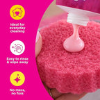 The Pink Stuff Squeezable Cleaning Paste 300g with SQeeZY Scrubber Sponge | Powerful Multi Purpose Surface Cleaner for Kitchen, Bathroom, Cookware, Tiles, Showers, and More