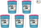 Ultra Fresh Platinum 5 Gallon Spring Fresh Scented Fabric Softener Liquid with Pump for Easy Dispensing for Up to 640 Laundry Loads (5 Pack)