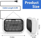 Bug Zapper Indoor, Upgrade 20W High-Voltage Dual Grid Electric Mosquito Zapper with 2 Replacement Bulbs, Fruit Fly Moth Gnat Traps Mosquito Killer for Home & Indoors Use
