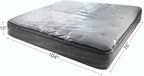 Uboxes King Mattress Poly Covers, 76 x 15 x 104 inch, 2 Count (Pack of 12), Clear