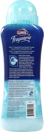 Clorox Fraganzia Laundry Scent Booster Crystals in Ocean Scent - Scented In-Wash Freshener Beads for Fresh, Clean, Great Smelling Clothes and Linens, 18 Oz - 4 Pack