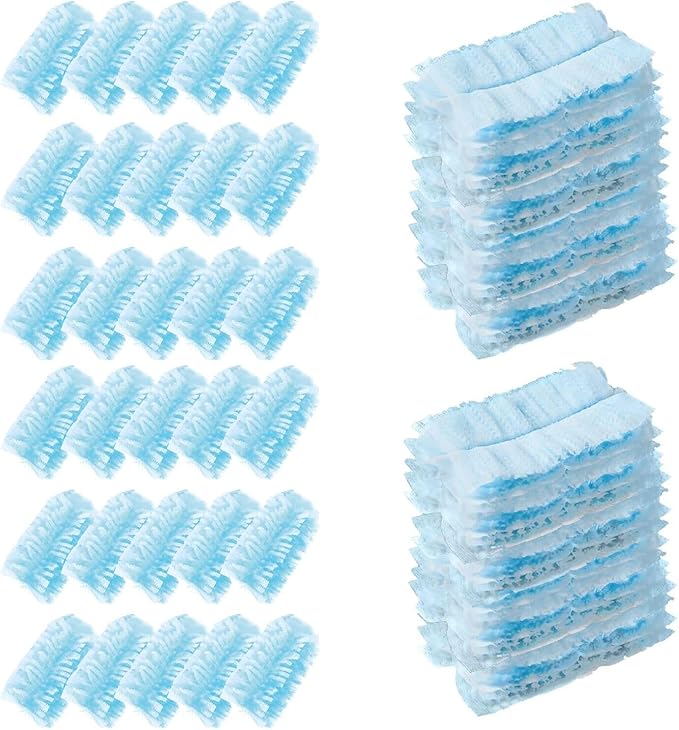 KMAKII Heavy Duty Duster Refills, Blue, Compatible with Universal Duster Handles for Multi-Surface Cleaning, 30 Pack