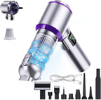 Car Vacuum Cleaner Portable, 22000PA High Power Handheld Vacuum Cordless with Brushless Motor & LED Light, Small Vacuum for Car, Home, Pet, Office
