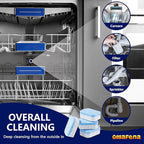 Dishwasher Cleaner and Deodorizer Tablet - 6 Tablets Deep Cleaning Descaler for Dishwasher Machine - Remove Limescale