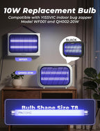 YISSVIC Replacement Bulb T8F10W BL 10W for Bug Zapper Outdoor Indoor Compatible for 20W Bug Zapper, 13 Inch 365-nm Black Light (Replacement Bulb T8)