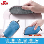 Sponges Kitchen Dish Sponge for Washing Dishes Cleaning Kitchen, All-Purpose, 12 Pack, Non Scratch, Rough Scrubbers Side for Non-Stick Cookware, Soft Microfiber Scrub Side for Dishes, Mr. Scrub