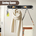 Utensil Racks with 6 Hooks Kitchen Utensil Holders Organizer Balck Wall Hanging Dish Storage Hooks