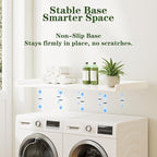 Washer Dryer Countertop, Laundry Room Organization and Storage, 27.6" x 54" Wood Laundry Countertop for Washer and Dryer, White
