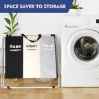 180L Large Laundry Basket, Freestanding Laundry Hamper, Collapsible Tall Clothes Hamper with Handles for Dirty Clothes in the Dorm & Family Closet Storage Container and Organizer (1-Pack)