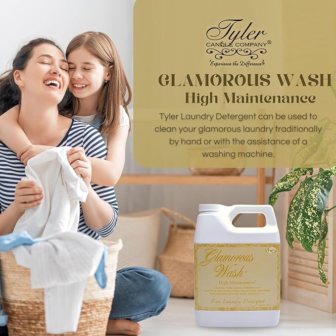 TYLER Glamour Wash Laundry Detergent High Maintenance, 16 Fluid Ounce/with Dryer Sachet Single Pouch L