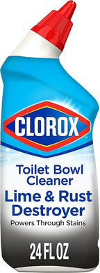 Clorox Toilet Bowl Cleaner Lime & Rust Destroyer 24 Ounces (Package May Vary) (Pack of 2)
