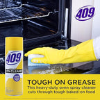 Formula 409 Heavy Duty Spray-On Oven Cleaner, Lemon Scent - Grill and Stove Top Cleaner Cuts Through Grease & Grime on Contact, A Powerful Clean You Can Trust, 14.5 Oz - 6 Pack