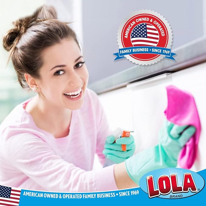 LOLA Plastic Mesh Non-Scratch Scouring Pad, 6 Pack, Hand Saving Comfort Knob, Red, Blue or Yellow It's Random, Clean Pots, Pans, Sinks