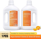 Orange Floor Cleaning Solution 1L Compatible with Dreame Wet & Dry Vacuum and Robot， Residue & Streak Free,Suitable for All Robot Vacuum Cleaners and Wireless Wet Dry Dual-Use Vacuum Cleaners