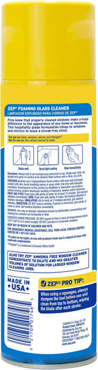 Zep Foaming Glass Cleaner, Black