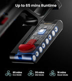 Cordless Vacuum Cleaner, Upgraded 580W 48KPA 65Mins Vacuum Cleaners for Home, Cordless Stick Vacuum Cleaner with Self-Standing and LED Screen, Anti-Tangle Wireless Vacuum for Pet Hair/Carpets/Floors