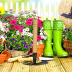 ARTIBETTER Garden Hoe Tool 8 Inch Steel Hollow Hoe with Wooden Handle for Weeding and Soil Loosening Lightweight Hand Gardening Tool for Lawn and Patio