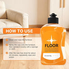 Acid-Free Enzyme Floor Cleaner, Concentrated All-Surface Formula for Hardwood/Tile/Laminate/Marble, Pet-Safe Streak-Free for Mopping & Spraying - 17.6 Fl Oz