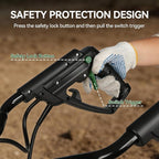 Prostormer Electric Tiller for Gardening, 18” Tilling Width & 9” Working Depth, 1800W 15A Corded Rototiller Cultivator with 24 Steel Tines for Soil Cultivation, Weeding and Lawn Care