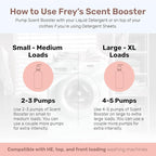 FREY In-Wash Laundry Scent Boosters - Fragrance Booster & Fabric Smell Deodorizer | Odor Eliminator for Fresh Scented Clothes (8 Fl (Pack of 2), Jasmine Meadow)