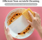 6 Pcs Kitchen Sponges for Dishes Cleaning, Non Scratch for Non Stick Cookware, Compressed Natural Cellulose Sponges, Dish Washing Scrubbers, Scrubbing Pads for Household, Bathroom (Multicolor)