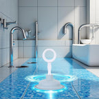 Blue Sink Plunger,Bathroom Small Drain Plunger Portable Kitchen Sink Drain Suction Cup Liquid Plumber Clog Remover Easy To Unclog,Cleaning Equipment for Bathrooms,Sinks,Baths and Showers