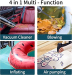 Handheld Car Vacuum Cleaner,4 in 1 Portable Vacuum Cleaner Cordless,18000PA High Power Suction & Blower Fast Charging Vacuum Cleaning for Car,Home,Office,Pet