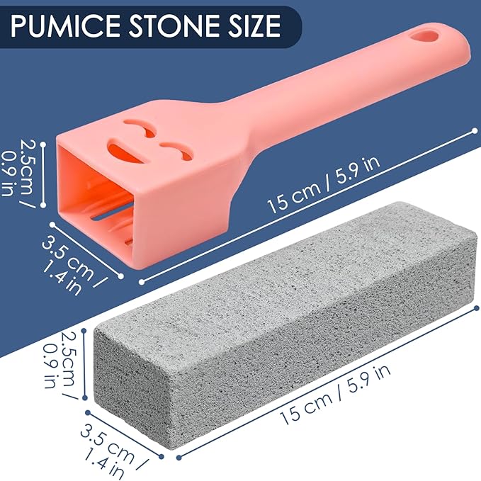 36 Pack Pumice Stone Toilet Bowl Cleaner with Handle Pumice Stone for Cleaning Toilets, Stove, Bathtubs, Grills, Swimming Pools, Sinks Pumice Stone Stick Powerfully Cleans Hard Water Rings