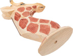 Giraffe Shaped Glasses Display Rack Wooden Eyeglasses Holder Desktop Storage Stand Animal Design Eyewear Organizer for Home Office