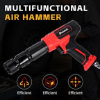 Air Hammer Kit with 4-Piece Chisel Set & Case, 2500 BPM Pneumatic Hammer Set for Automotive Repair, Metal Working, Rust Removal & Home Garage