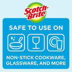 Scotch-Brite Dobie Sponge Cloths | Scrub & Wipe | Non-Scratch | Absorbent | 2 Pack