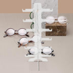 VICASKY Multi-Tier Glasses Rack Sunglasses Stand Holder 6-Layer Plastic Eyewear Organizer for Tabletop Display and Storage