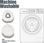6 Pack Mop Head Replacement Compatible with O Ceda EasyWring Spin Mop Replace Refills for Ocedar, Deep Cleaning Machine Washable and Easy-to-Replace