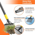 Ice Scraper Long Handle - Snow Removal Tool,Multifunctional Garden Cleaning Flat Shovel, Heavy Duty Floor Scraper Metal Sharp Blade for Lawn Edging,Sidewalk Weeding,Driveway Steps Snow Shovel 72"