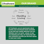 Freshware [240 Pack] 16 oz Food Storage Containers with Lids, Plastic Containers, Freezer Safe | Meal Prep | Stackable | Leakproof | BPA Free, Clear