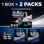 Finish Quantum Powerballs Dishwashing Detergent Gel Tabs 3.52 Lb, 100 Tabs